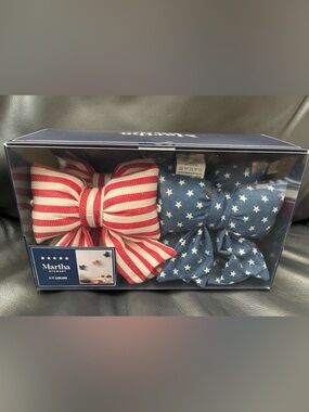 Martha Stewart Patriotic Garland Bows - Patriotic Bows Garland